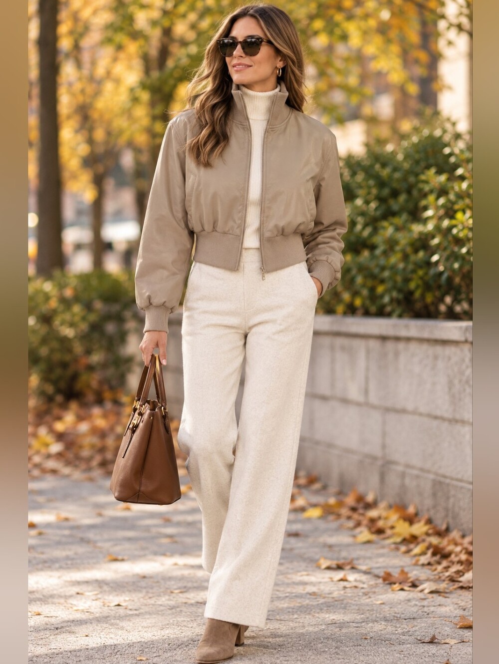 ZARA Faux Leather Bomber Jacket